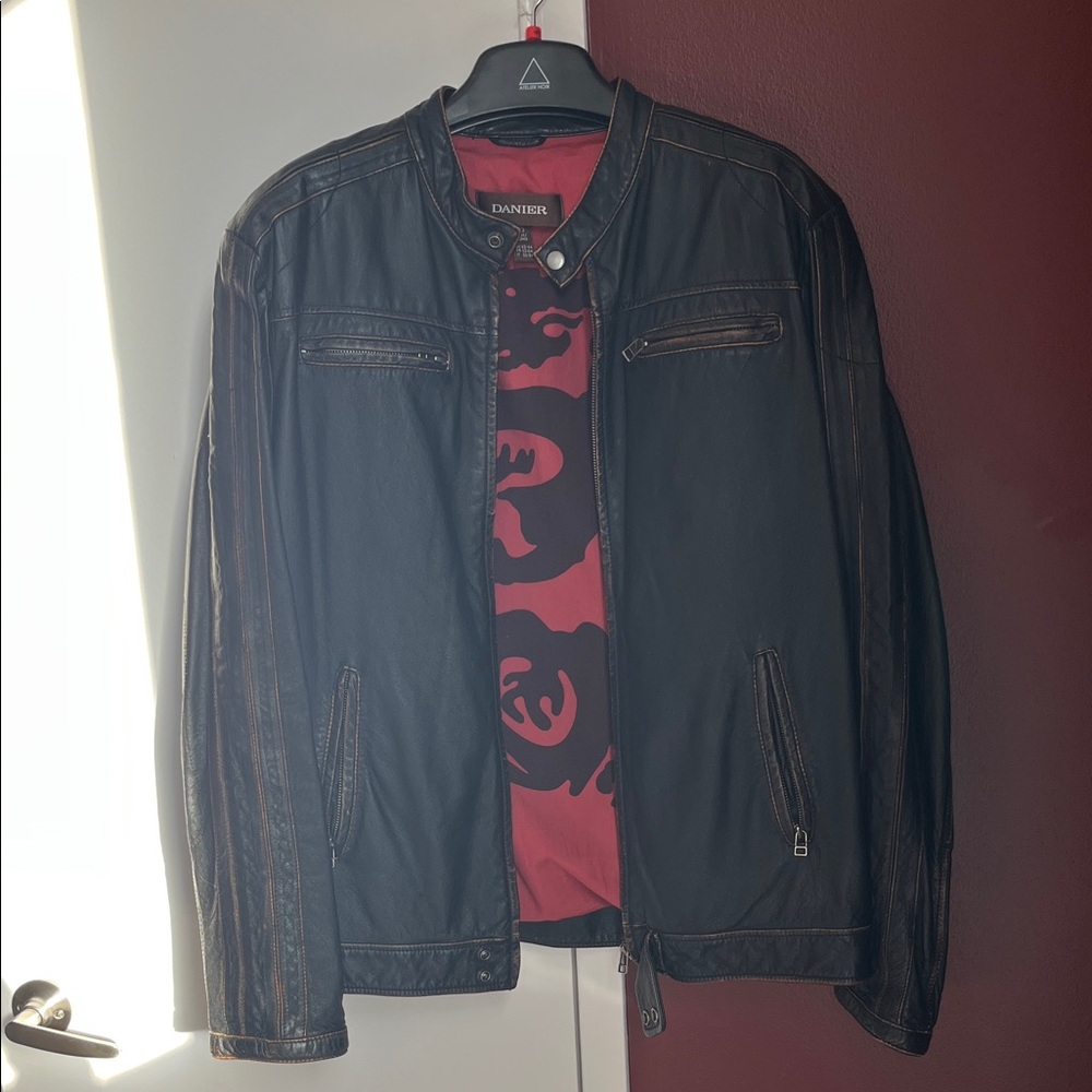 Danier biker leather jacket
